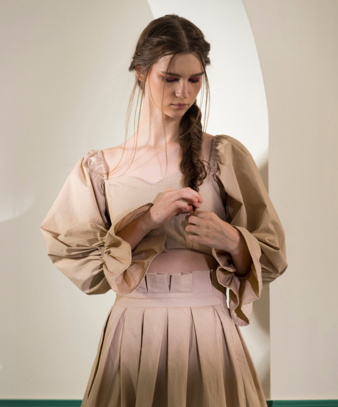 VICTORIA CO-ORD SET - BEIGE