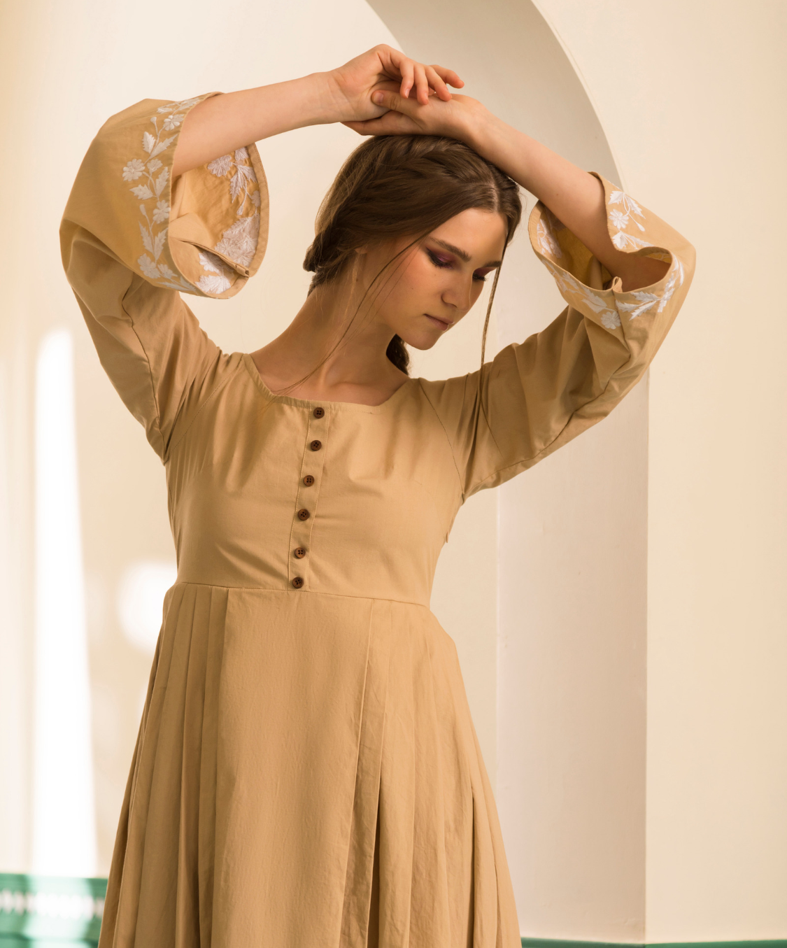 GRACE DRESS - BEIGE