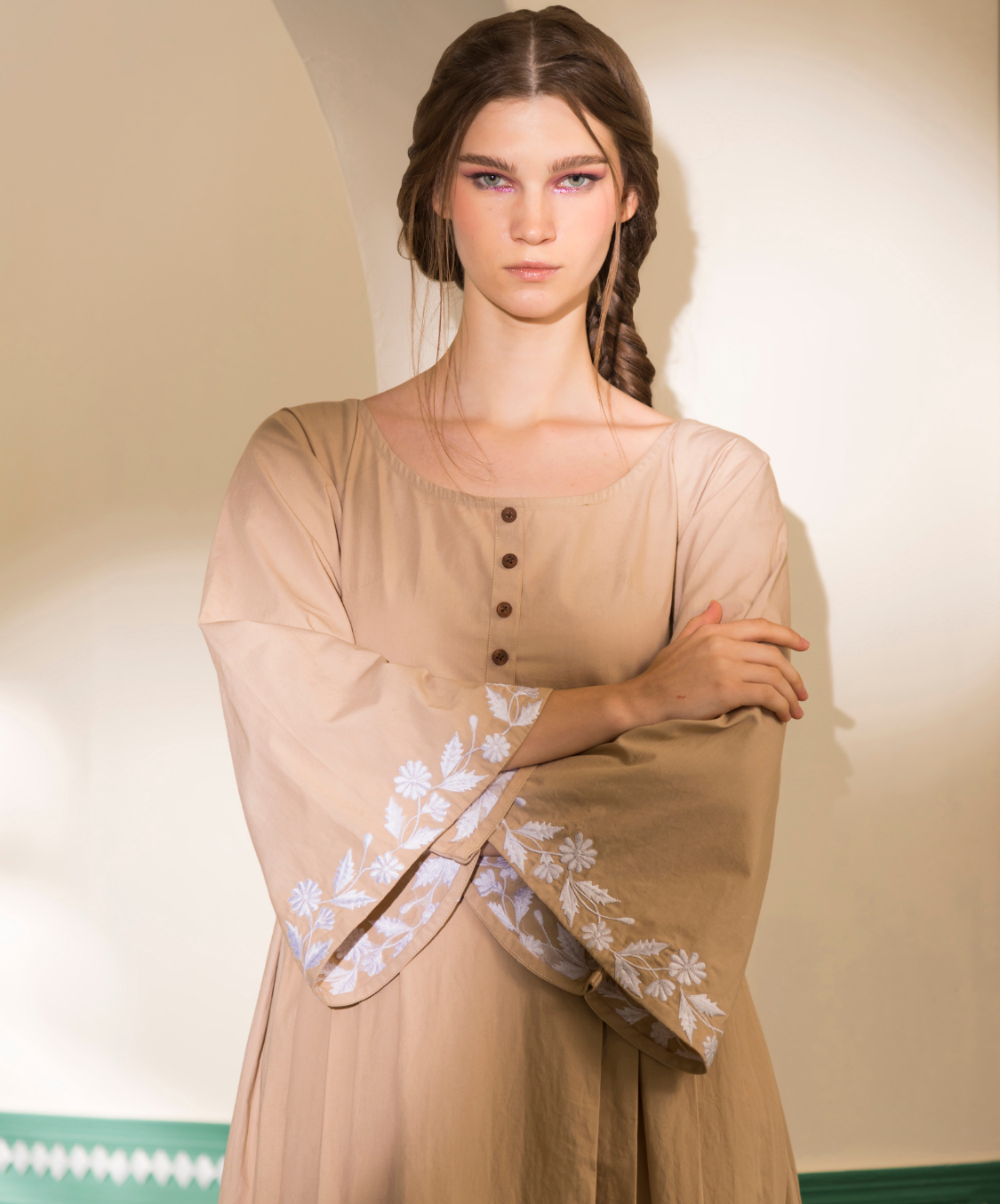 GRACE DRESS - BEIGE