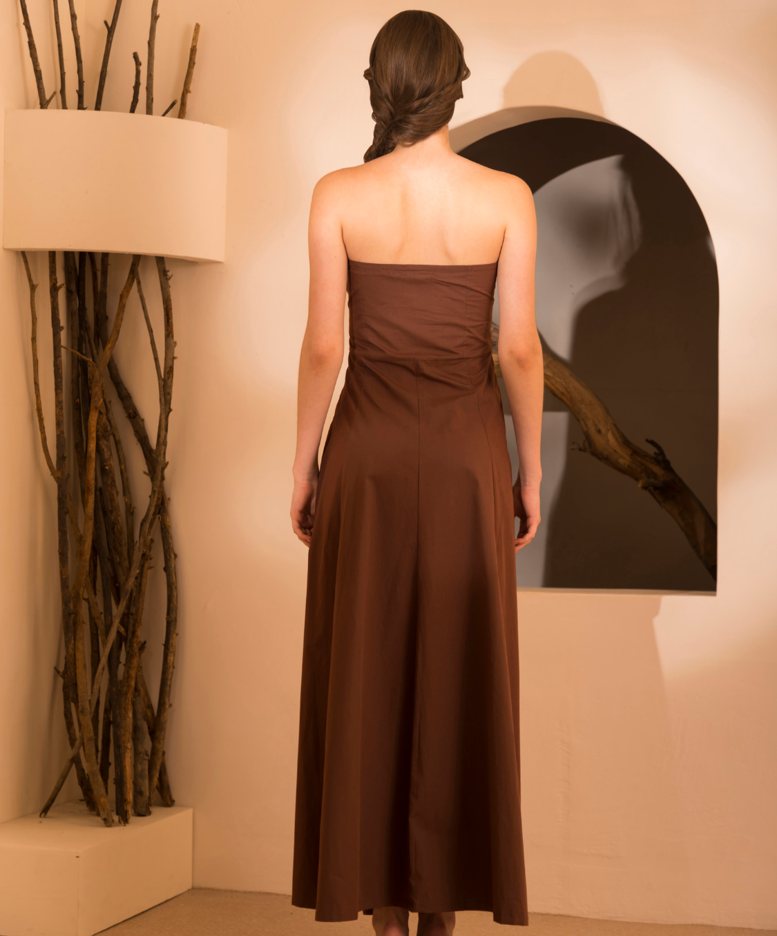 KATE DRESS - BROWN