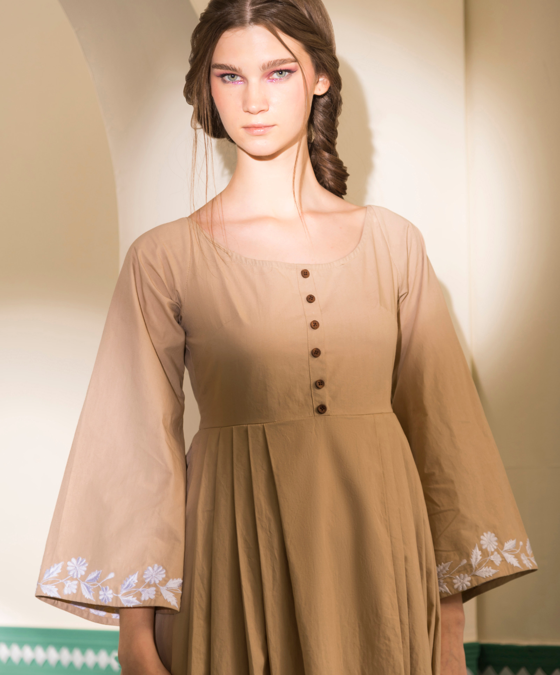 GRACE DRESS - BEIGE