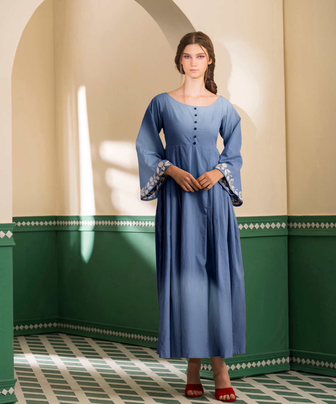 GRACE DRESS - BLUE