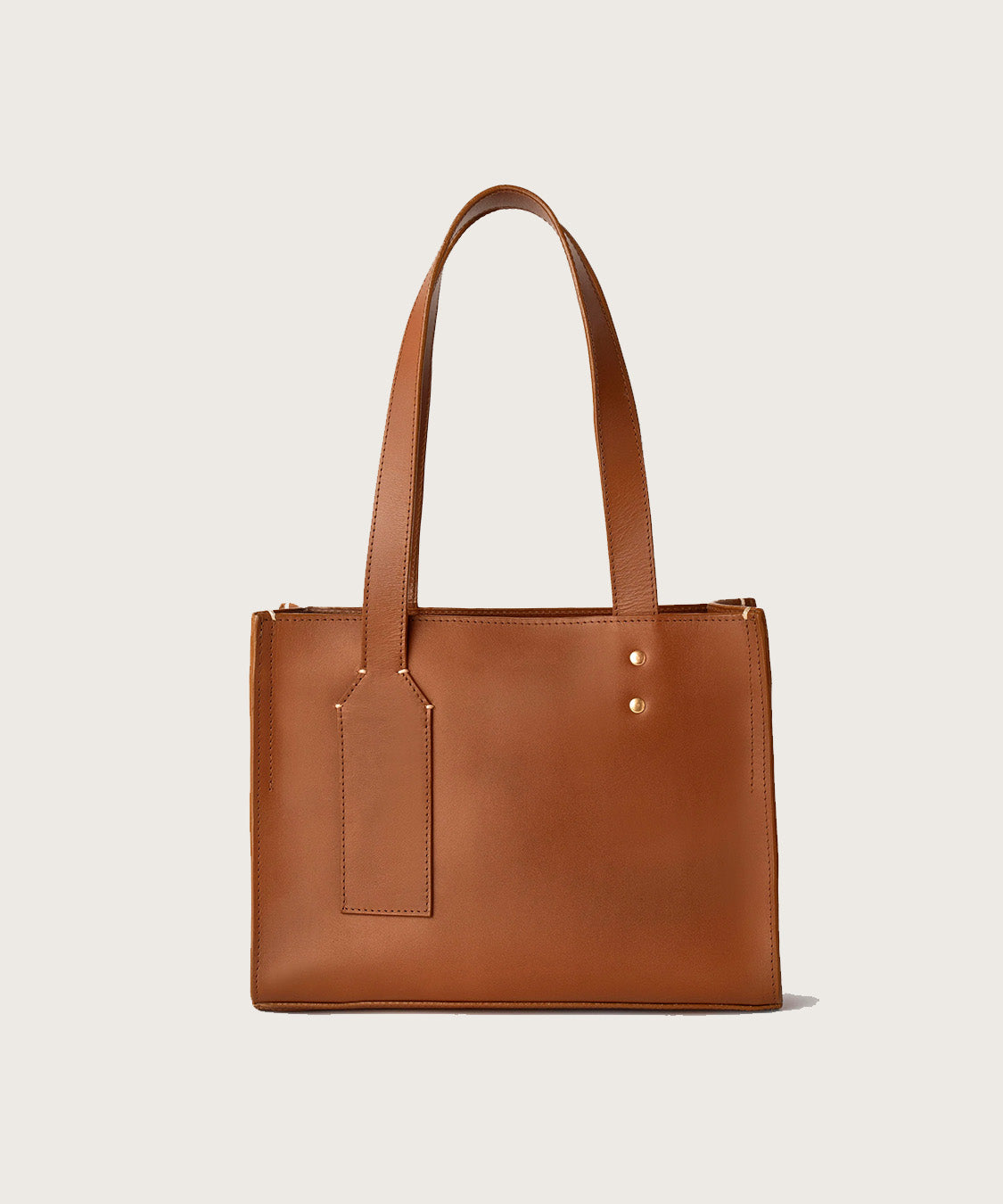 Ebony Structured Handbag - Tan | Rescue