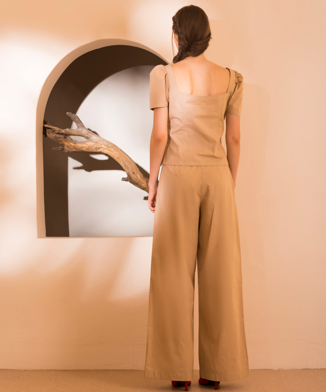 ANNE TOP - BEIGE