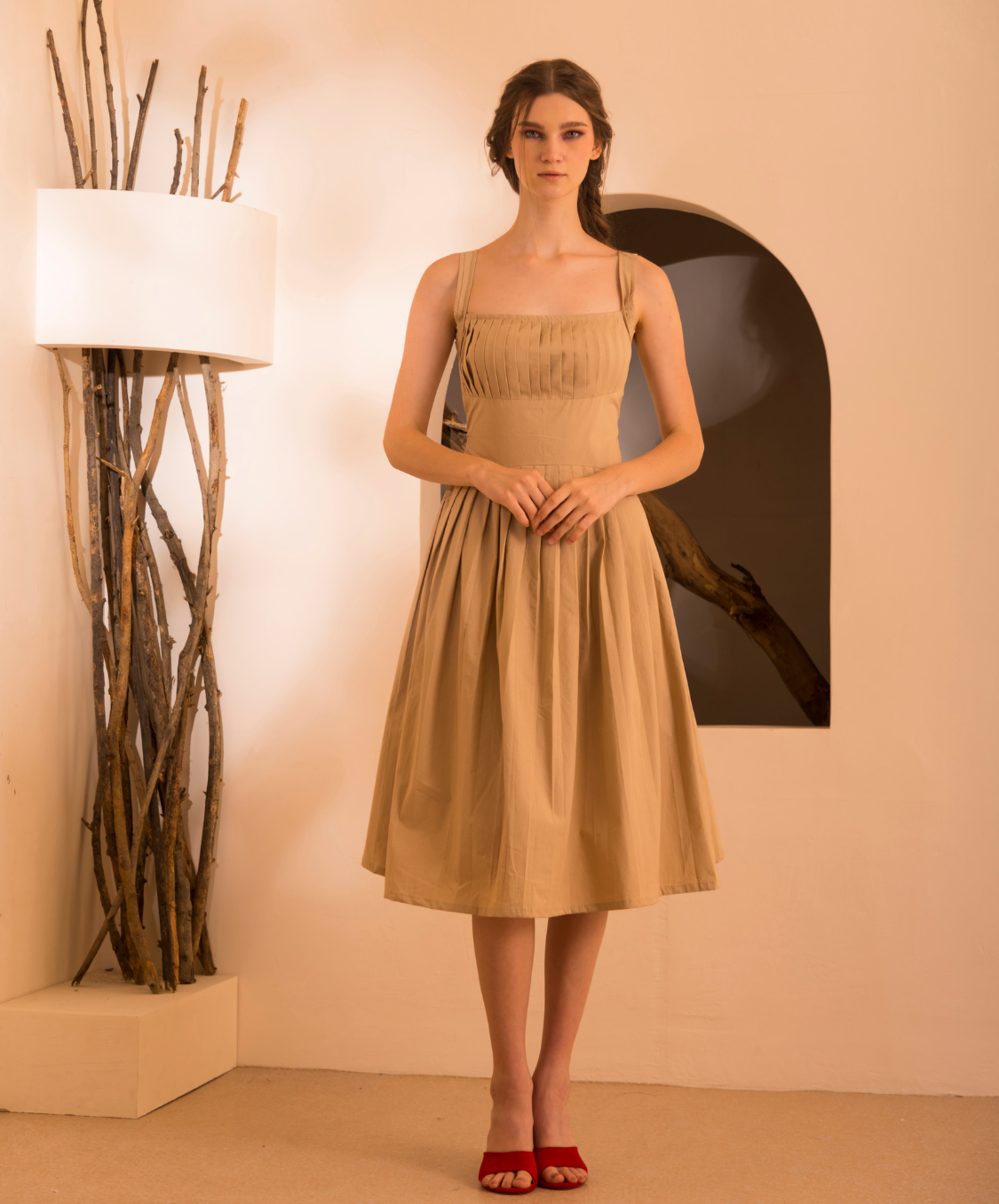 LUNA DRESS - BEIGE