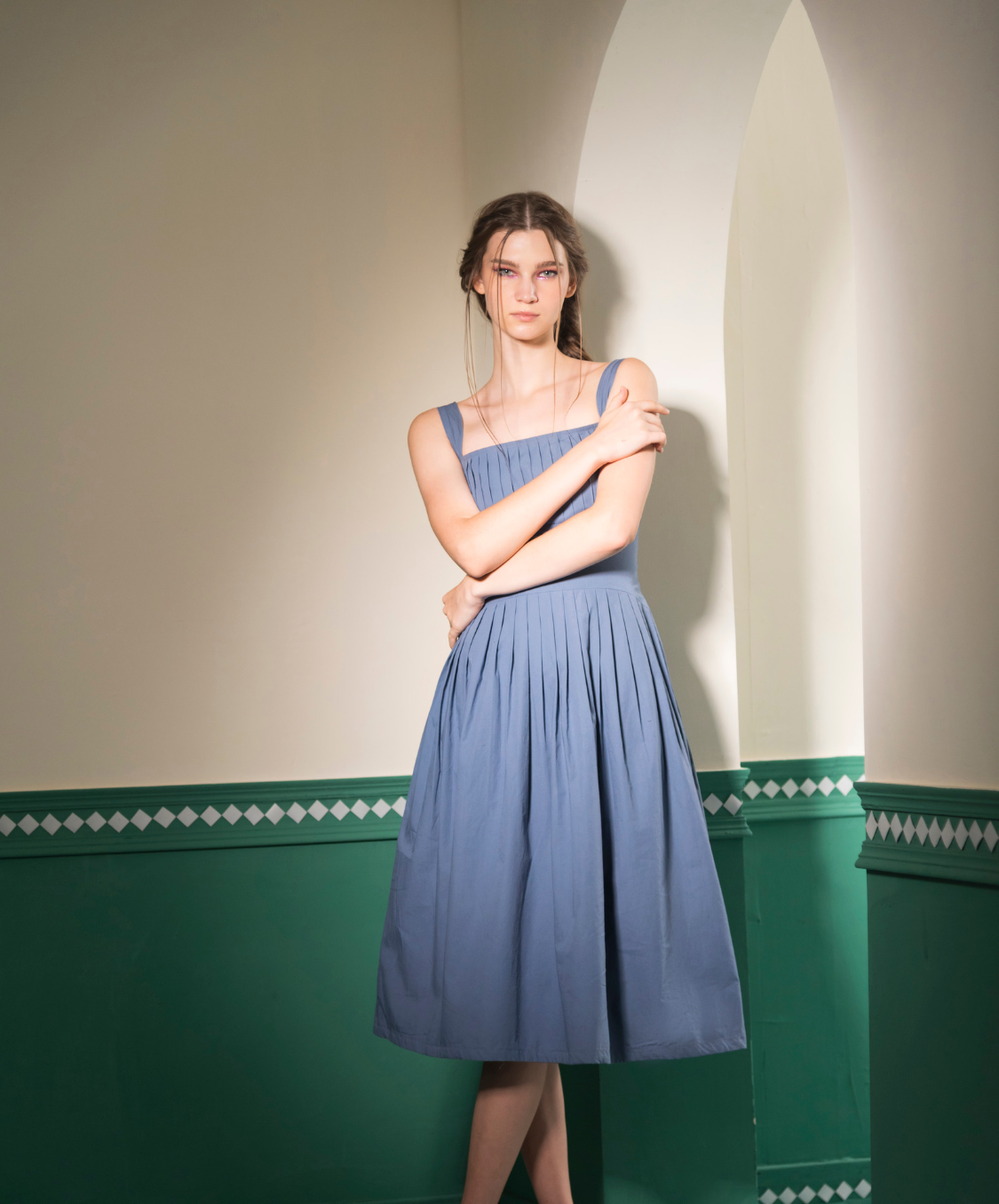 LUNA DRESS - BLUE