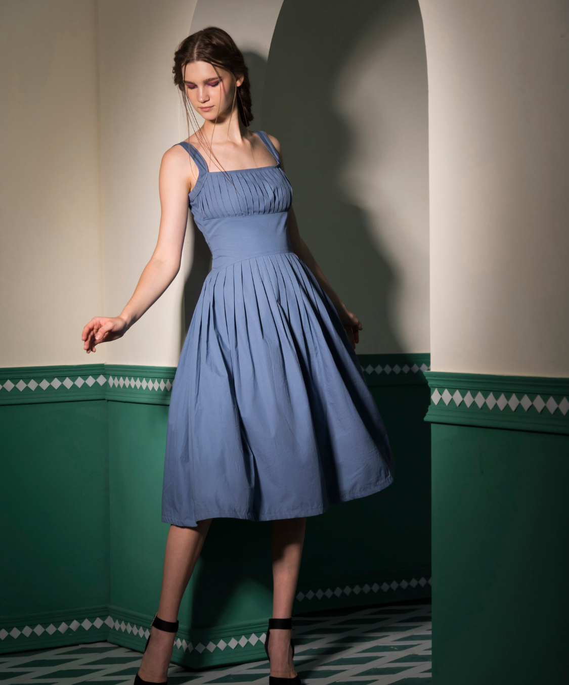 LUNA DRESS - BLUE