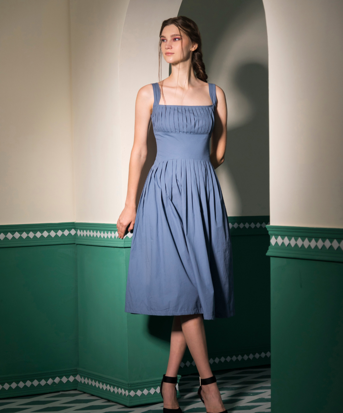 LUNA DRESS - BLUE