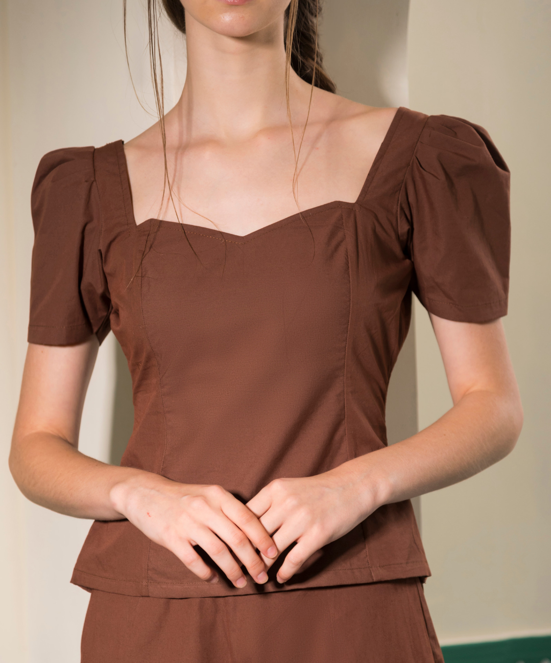 ANNE CO-ORD SET - BROWN