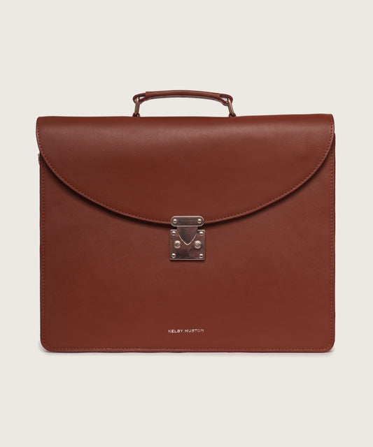Odin Laptop Briefcase Bag -Brown