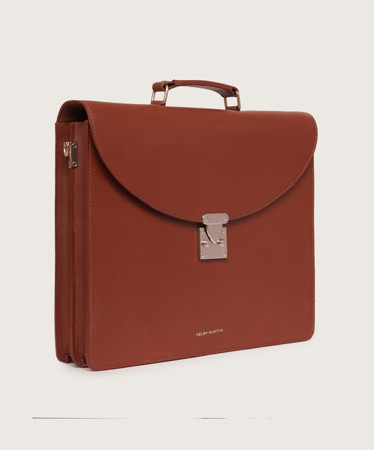 Odin Laptop Briefcase Bag -Brown