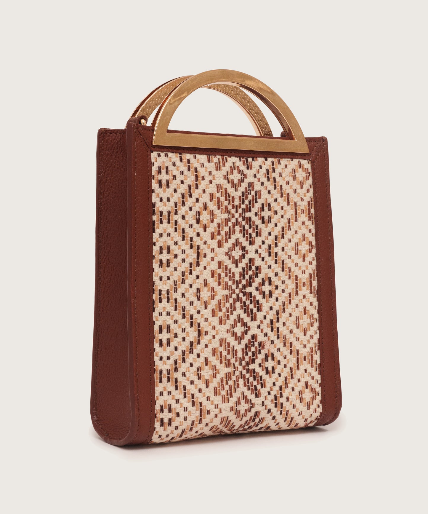 ELIN TOP HANDLE BAG - BROWN