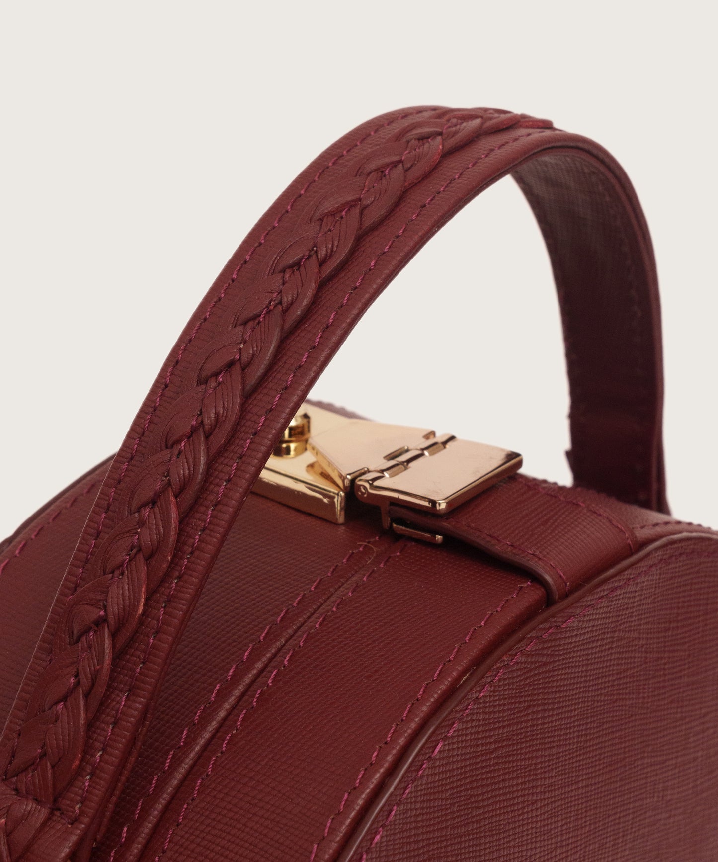 SERA TOP HANDLE BAG - MAROON