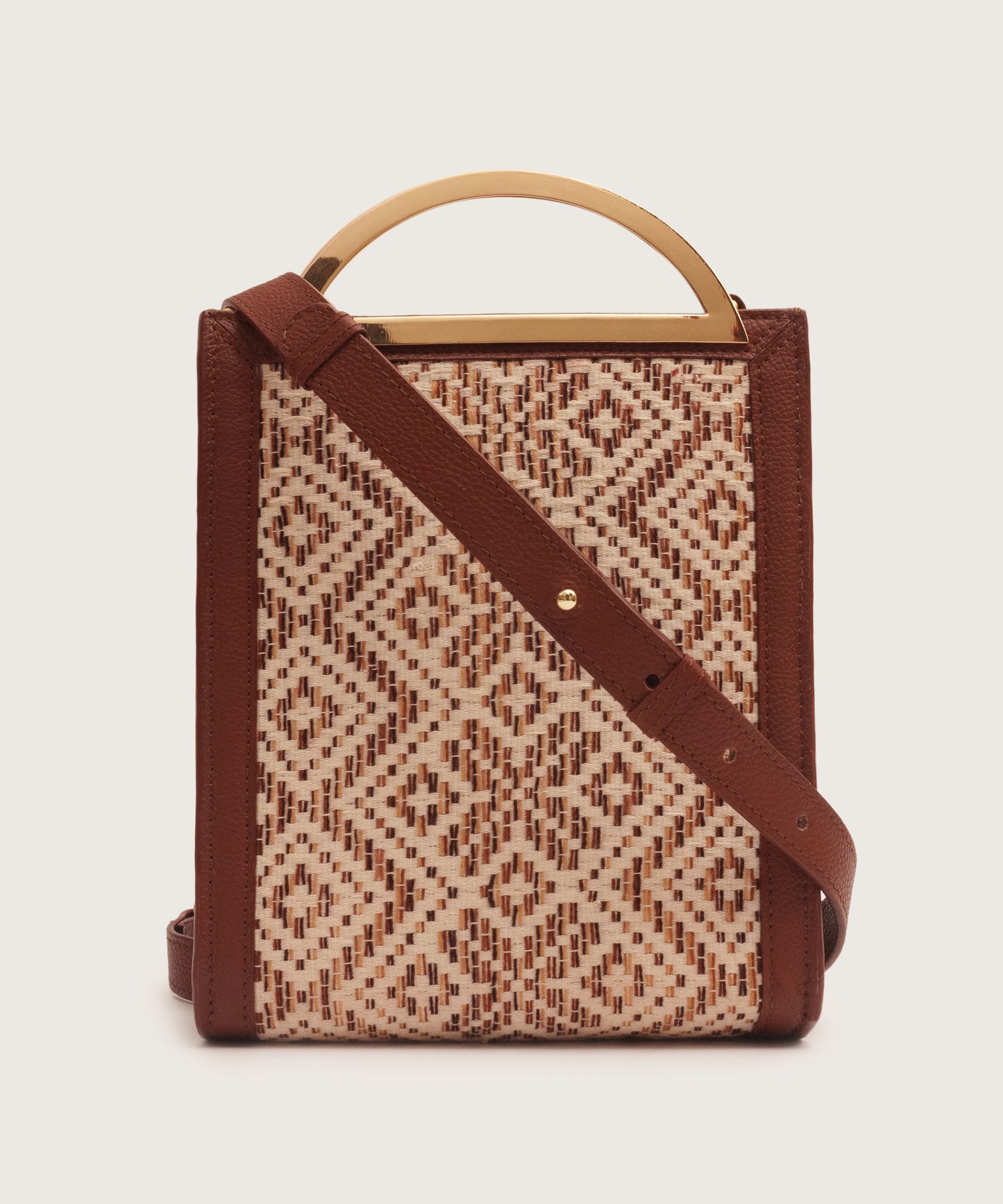 ELIN TOP HANDLE BAG - BROWN