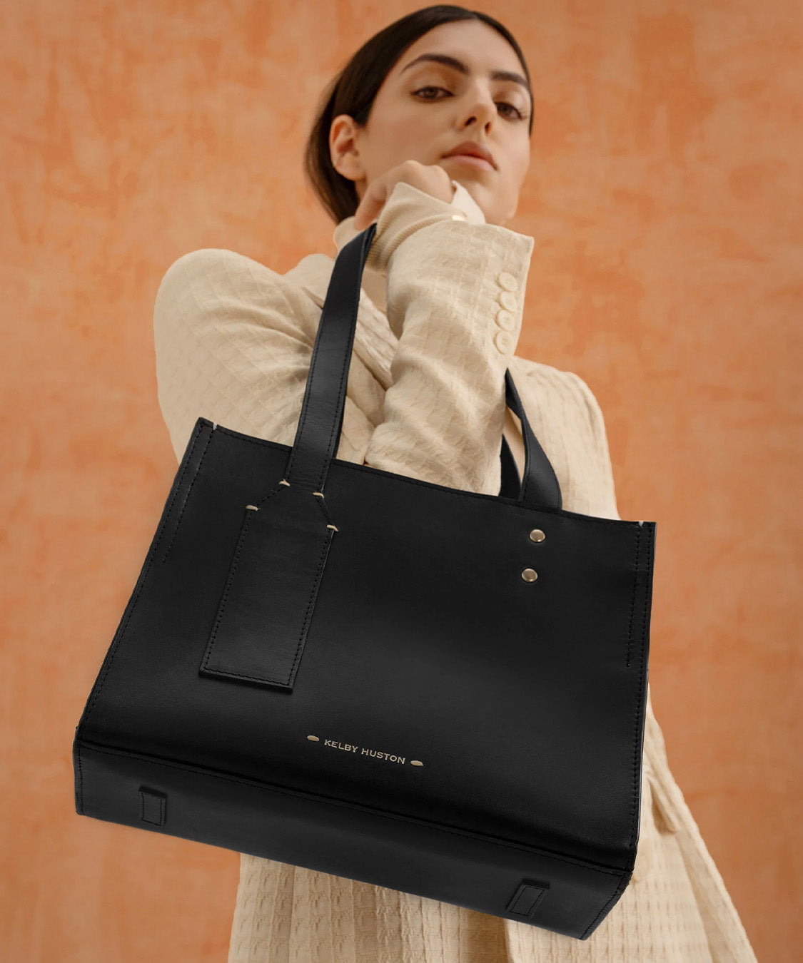 Ebony Structured Handbag - Black | Rescue