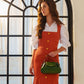OLINA TOP HANDLE BAG - GREEN