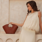 LIORA TOP HANDLE BAG - BROWN