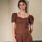 ANNE TOP - BROWN