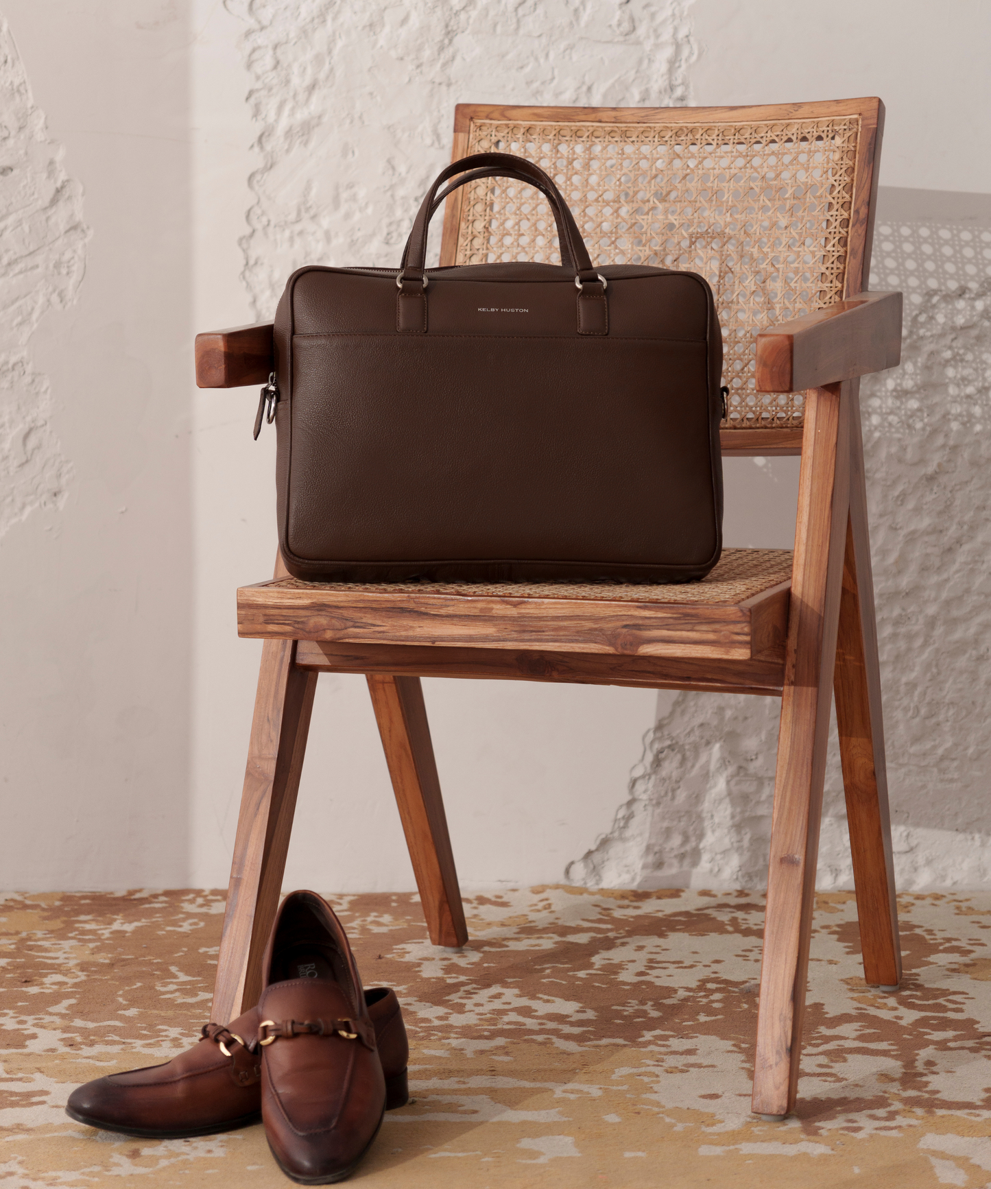 SADE LAPTOP BAG - BROWN