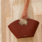 LIORA TOP HANDLE BAG - BROWN