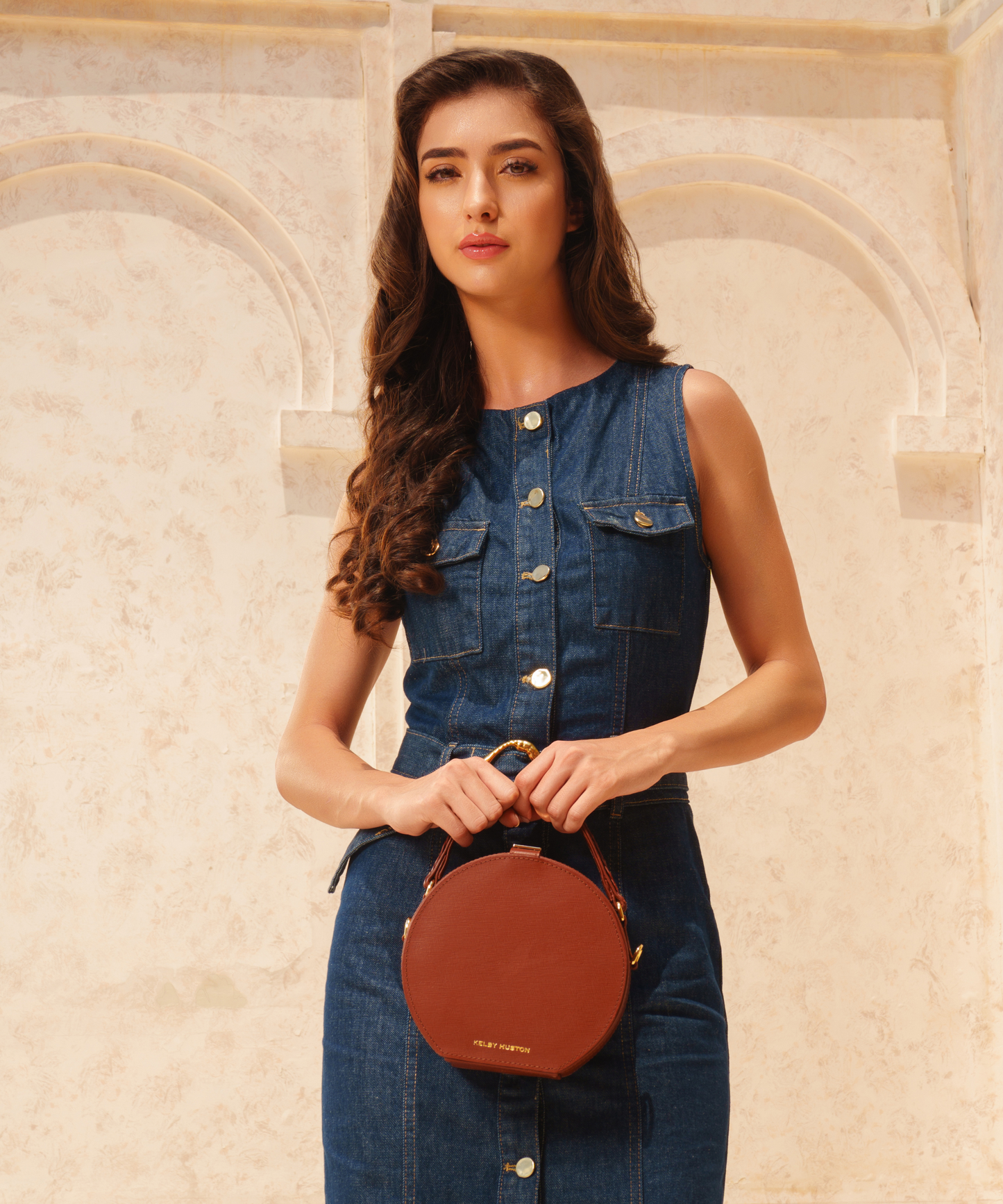 SERA TOP HANDLE BAG - BROWN