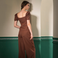 ANNE CO-ORD SET - BROWN