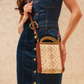 ELIN TOP HANDLE BAG - BROWN