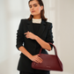 ELVIRA HANDBAG - BURGUNDY