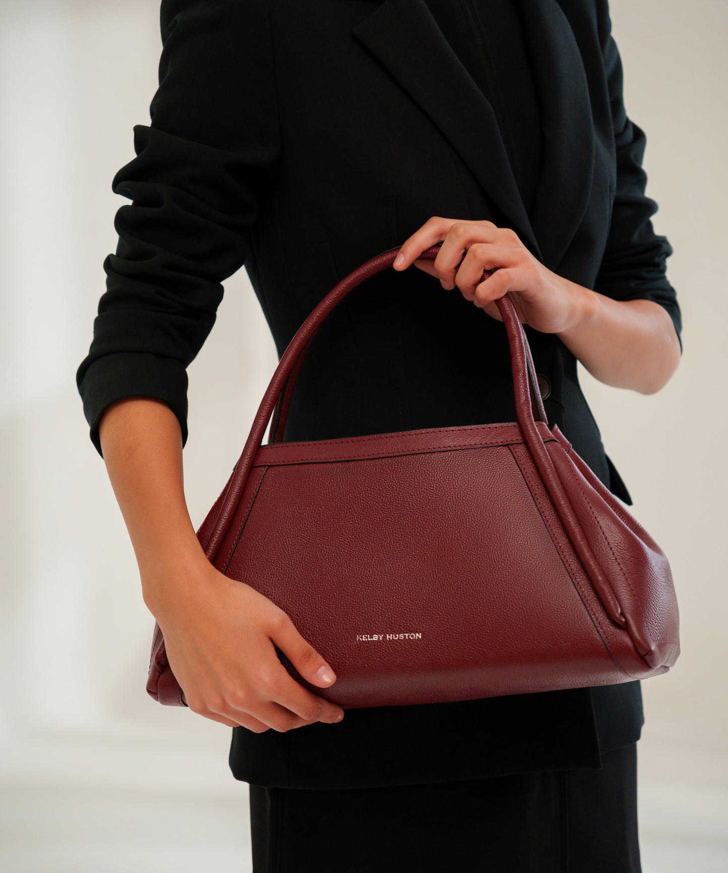 ELVIRA HANDBAG - BURGUNDY