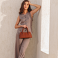 AMARA TOP HANDLE BAG - BROWN