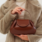 OLINA TOP HANDLE BAG - BROWN