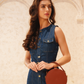 SERA TOP HANDLE BAG - BROWN