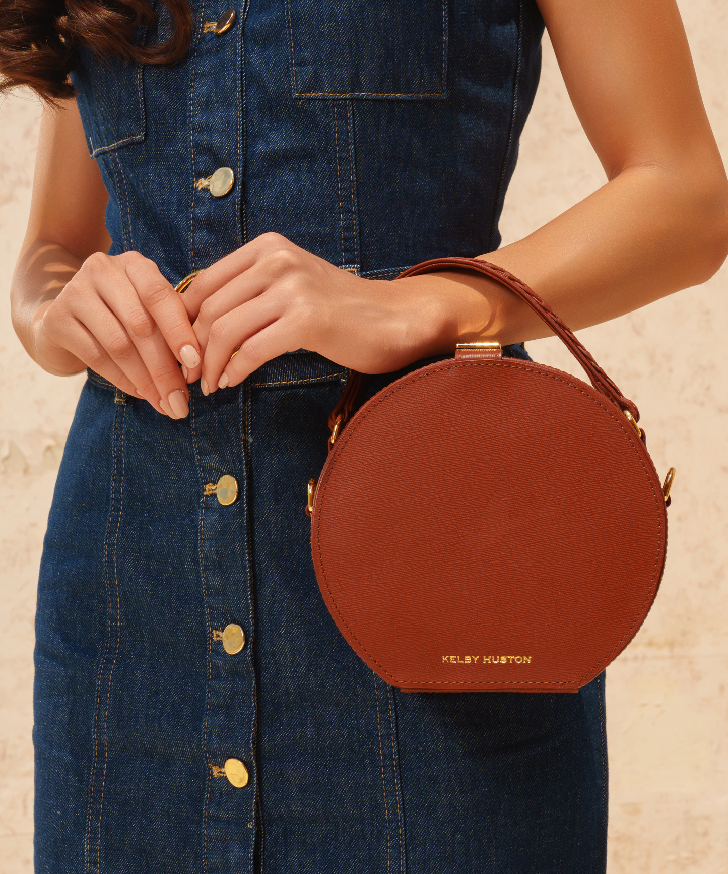 SERA TOP HANDLE BAG - BROWN