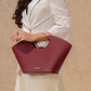 LIORA TOP HANDLE BAG - MAROON