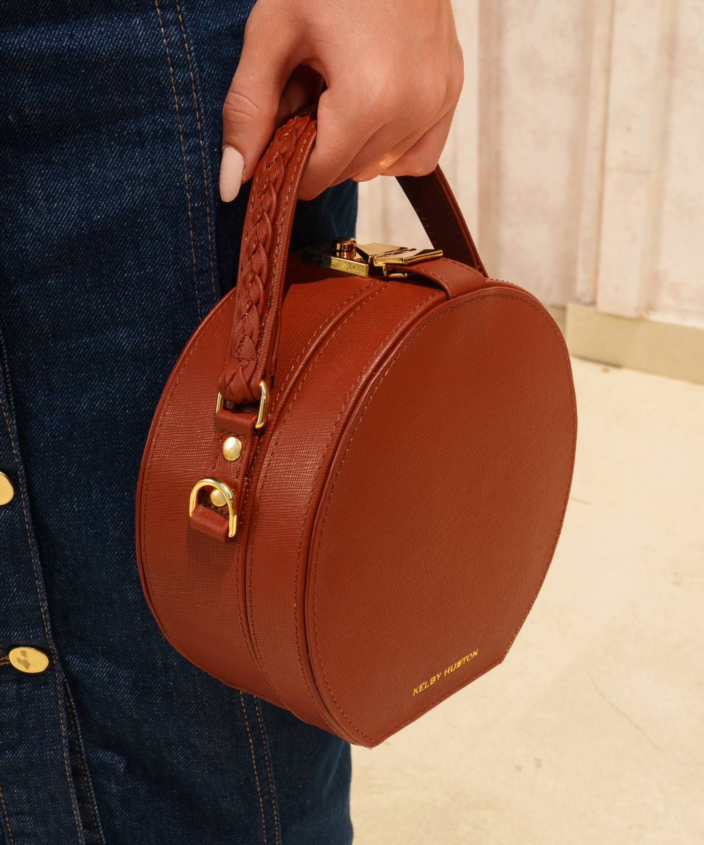 SERA TOP HANDLE BAG - BROWN