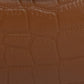 OLINA TOP HANDLE BAG - Brown Croco
