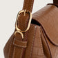 OLINA TOP HANDLE BAG - Brown Croco