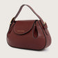 OLINA TOP HANDLE BAG - Maroon Croco