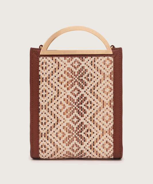 ELIN TOP HANDLE BAG - BROWN