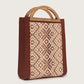 ELIN TOP HANDLE BAG - BROWN