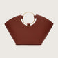 LIORA TOP HANDLE BAG - BROWN