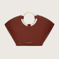 LIORA TOP HANDLE BAG - BROWN
