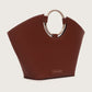 LIORA TOP HANDLE BAG - BROWN
