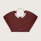 LIORA TOP HANDLE BAG - MAROON