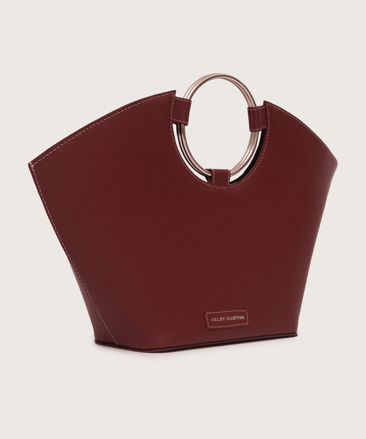 LIORA TOP HANDLE BAG - MAROON