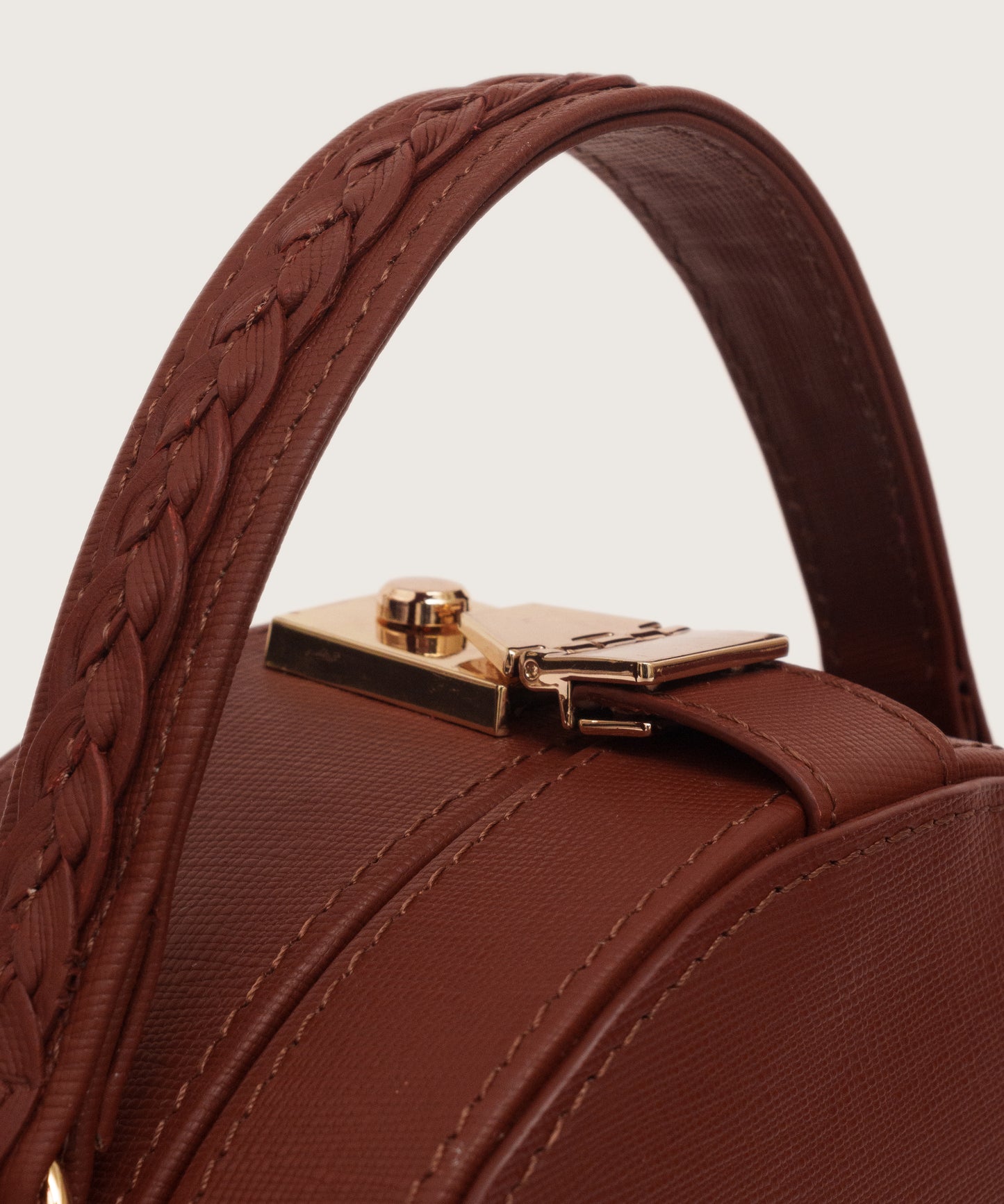 SERA TOP HANDLE BAG - BROWN