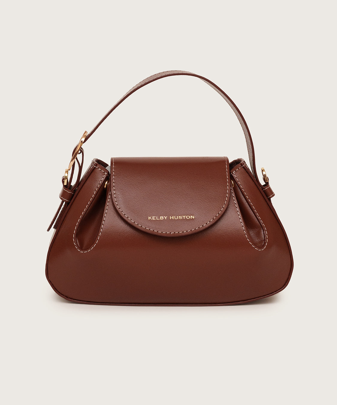 OLINA TOP HANDLE BAG - BROWN