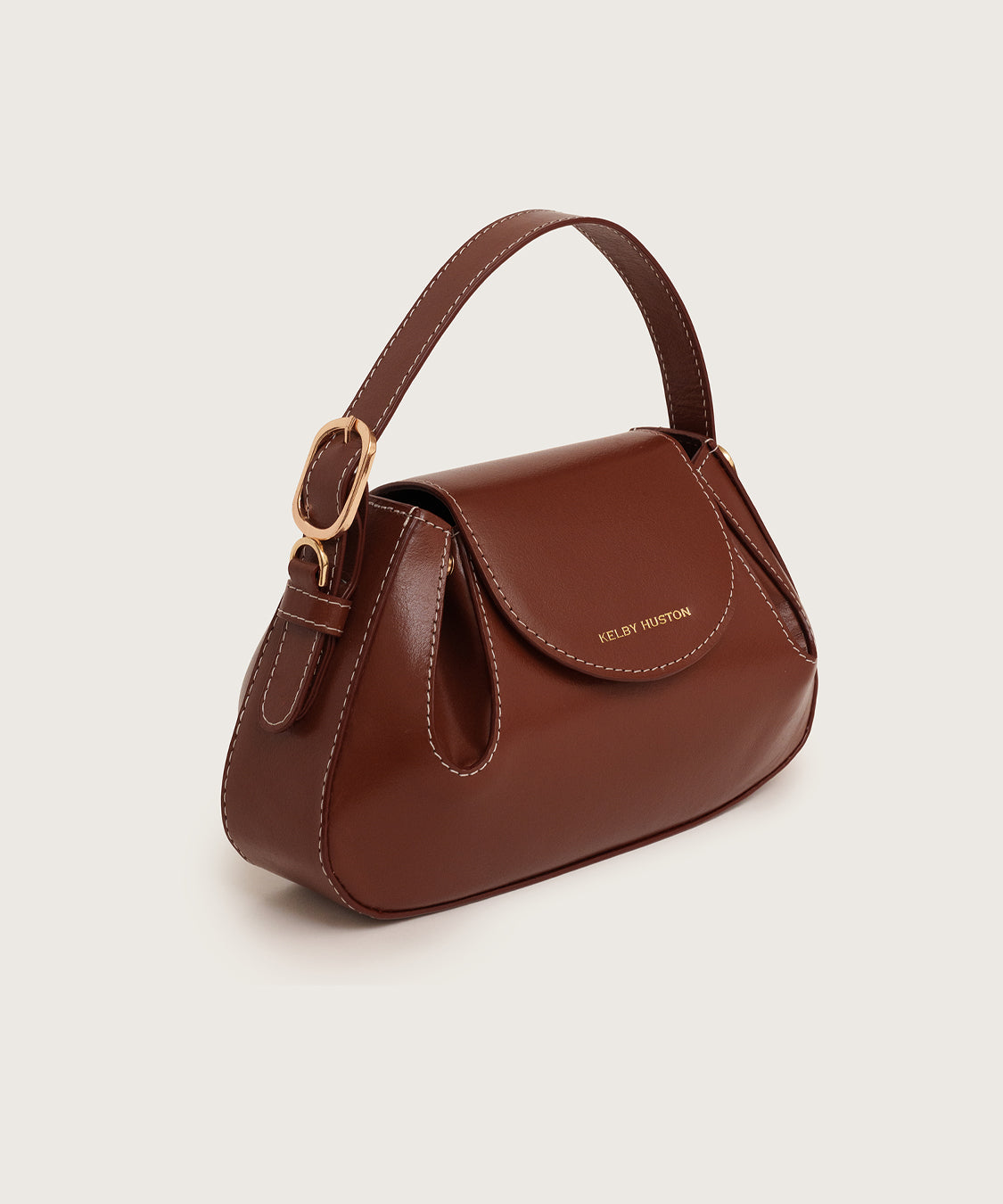 OLINA TOP HANDLE BAG - BROWN