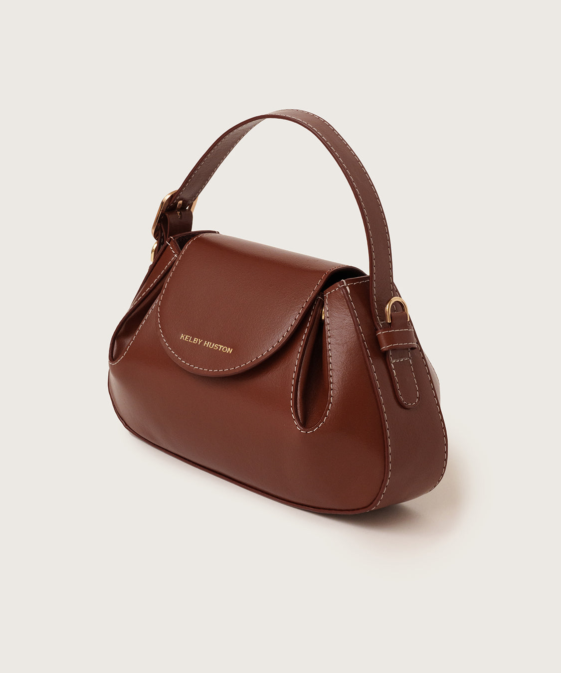 OLINA TOP HANDLE BAG - BROWN