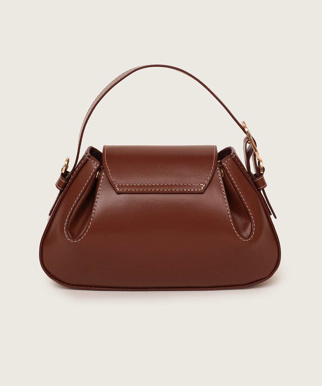 OLINA TOP HANDLE BAG - BROWN